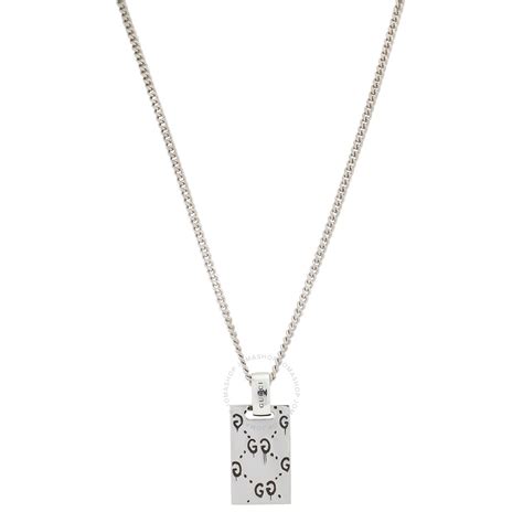 gucci pendant necklaces|Gucci ghost necklace in silver.